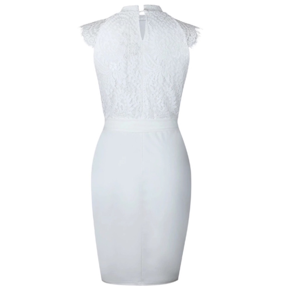 🆕 Romantic White Lace Dress - Picture 6 of 7